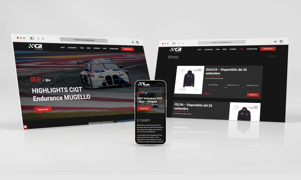 Realizzazione sito per team Gran Turismo Ceccato Racing di Padova